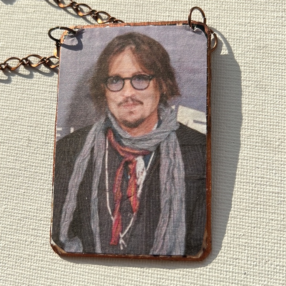 Johnny Depp Brass Ornament